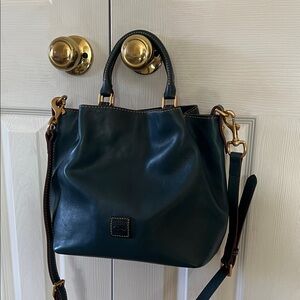 Dooney & Bourke Dark Blue Leather Shoulder Bag